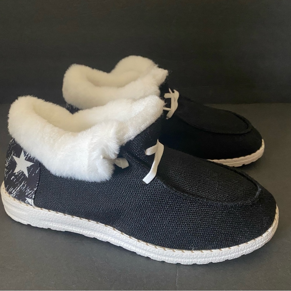Warm Plush Lined Canvas Black - Picture 10 of 10